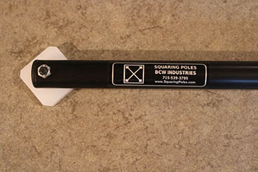 Squaring Pole Black End